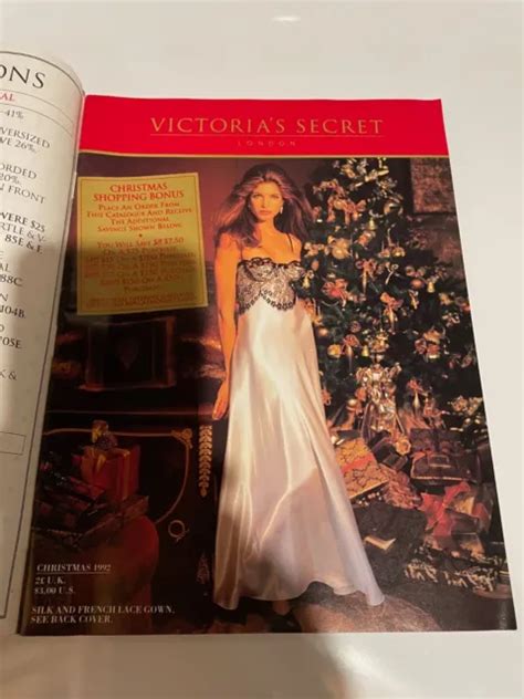 1992 Christmas Victorias Secret Catalog Stephanie Seymour Elaine Irwin