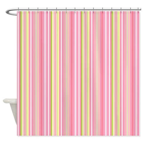 Pastel Stripes Shower Curtain By Cheriverymery