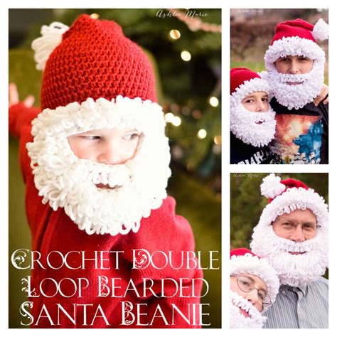 Double Loop Crochet Santa Beard With Free Pattern