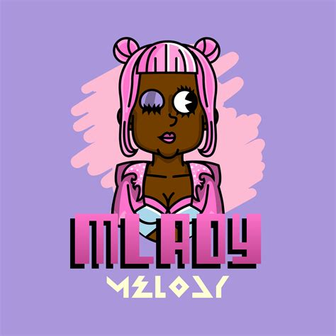 Avatar Logo Maker For Rappers Featuring A Female Character Design