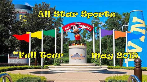 Wifi and an airport shuttle are free, and this resort also features 2 outdoor pools. Disney's All Star Sports Resort - FULL TOUR May 2019 - YouTube