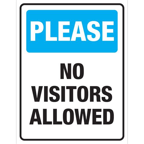 Notice Stop No Visitors Allowed Due To Covid 19 Stop No Visitors