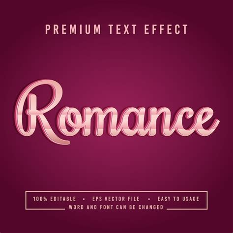 Premium Vector Decorative Romance Font
