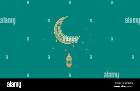 Islamic Mosque Moon Ramadan Icon Symbol 4k Animation Stock Video
