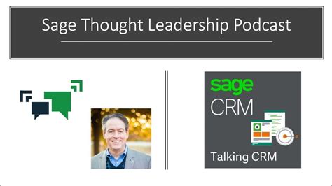 Sage Partner Sage Crm Podcast Series A Session With Rainbird