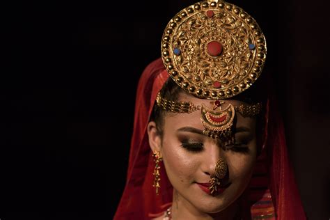Photos Of Nepal Limbu Bride A Model Dressed Like Limbu Bride On