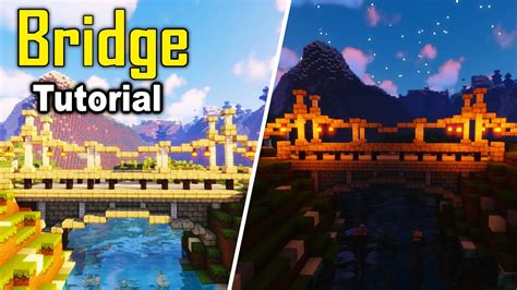How To Build Bridge Minecraft Tutorial Youtube