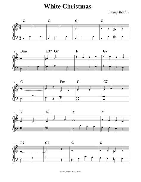 Print And Download In Pdf Or Midi White Christmas Irving Berlin Free