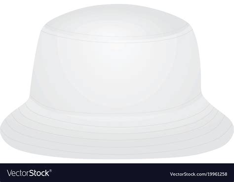 White Hat Royalty Free Vector Image Vectorstock
