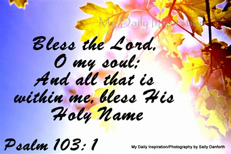 Bless The Lord O My Soul