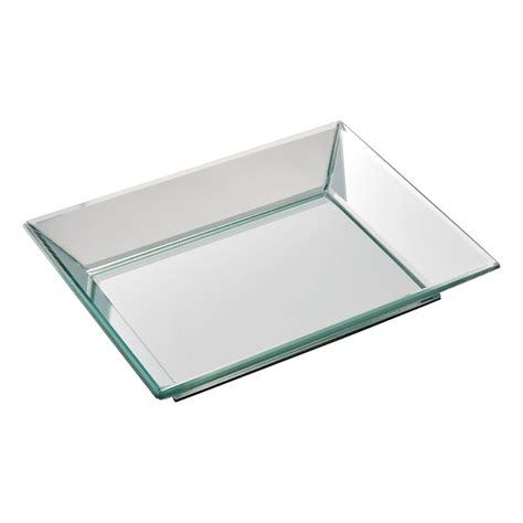 Glass Mirror Tray 12x9