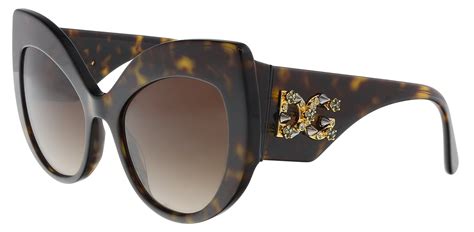 Dolce And Gabbana Dg4321 B50213 Havana Cat Eye Sunglasses Sunglasses