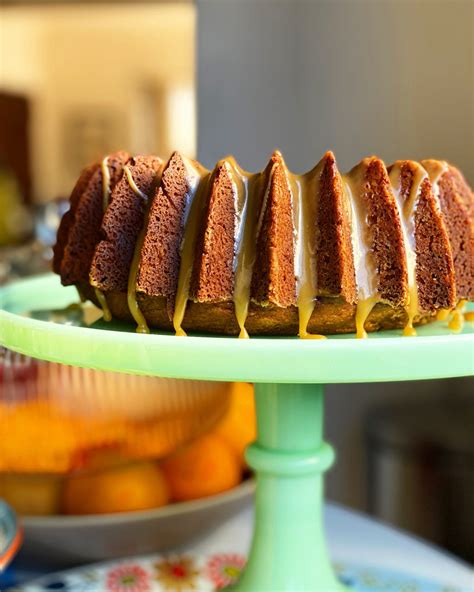 Brown Sugar Spice Cake With A Butterscotch Glaze