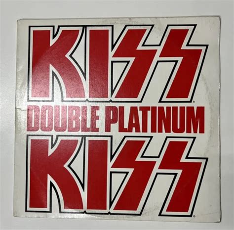 Kiss Double Platinum Rare Vintage White Cover Vinyl Album Australia