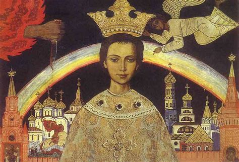 Painting By Ilya Glazunov Of Tsarevich Dmitri Ivanovich Rurik 19 Oct