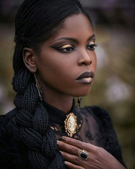 Theresa Fractale Afro Goth Black Women Beauty