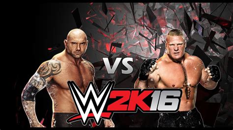 Wwe2k16 Batista Vs Brock Lesnar First Online Match Youtube