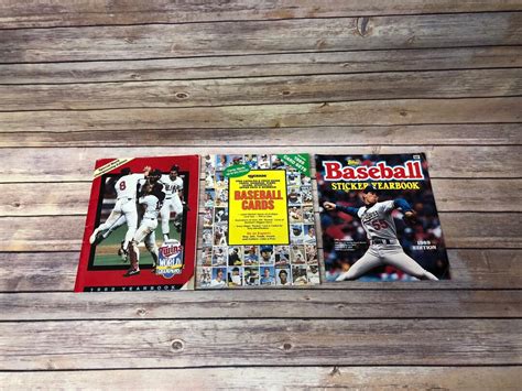 Vintage Baseball Books Tops Baseball Yearbook Minnesota Etsy