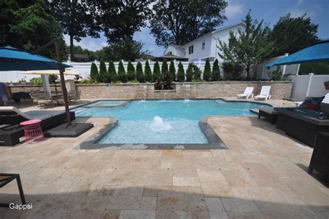 Backyard Design And Installation With Gunite Pool Kings Park Ny 11754