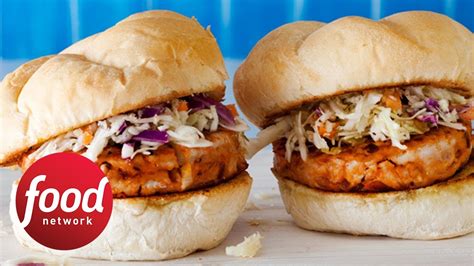 Rachaels Bbq Chicken Burgers How To 30 Minute Meals With Rachael Ray