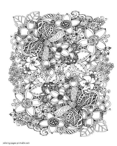 Download Big Flower Coloring Sheet For Adults || COLORING-PAGES ...