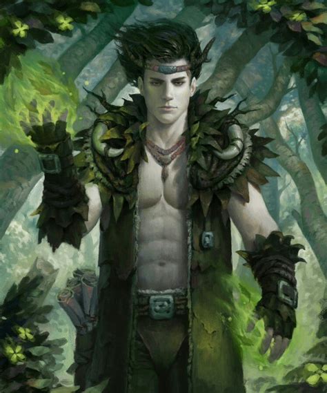 Human Male Druid Pathfinder Pfrpg Dnd D D D Fantasy Rpg Character