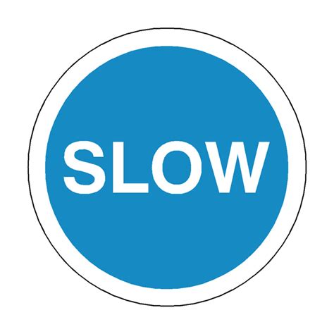 Slow Floor Marker Sticker Safety Uk