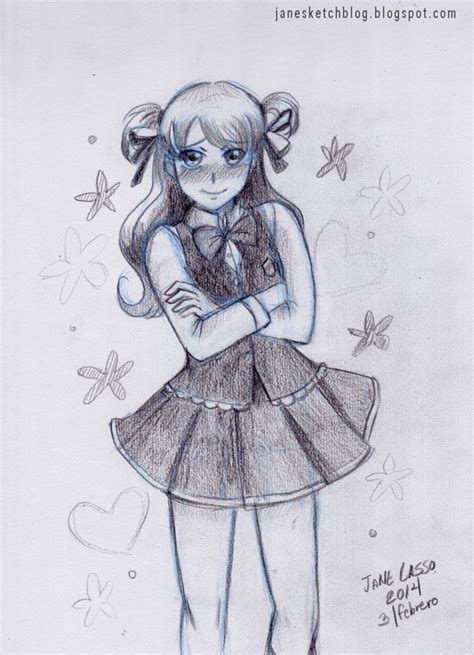 Sketch De Chica Manga Dibujos Y Sketches De Jane Lasso