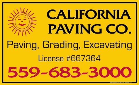 Calif Paving Site Signs Sign Authority