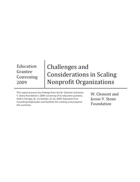 Challenges And Considerations In Scaling Nonprofit Organizations