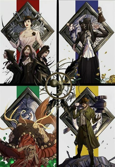 Re Village The Four Lords Village In 2021 Resident Evil Anime