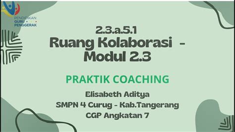 Ruang Kolaborasi Modul Coaching Dengan Alur Tirta Youtube