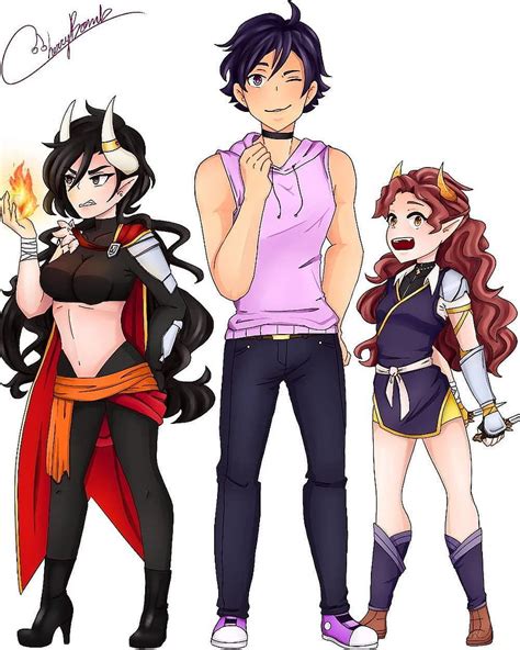 Genderbent Noi Asch And Ava Ava Looks Like Someone I Would Date Aphmau My Inner Demons Hd
