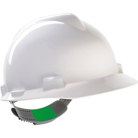 Msa V Gard White Unvented Safety Helmet Msa Safety Helmets Arco