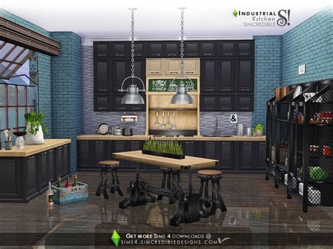 Sims 4 the sims resource tsr outfit dress mod the sims mts house top hairstyle female shirt objects walls lipstick eyes hair retexture decor paintings hair edit. Industrial Kitchen - The Sims 4 Download - SimsDomination