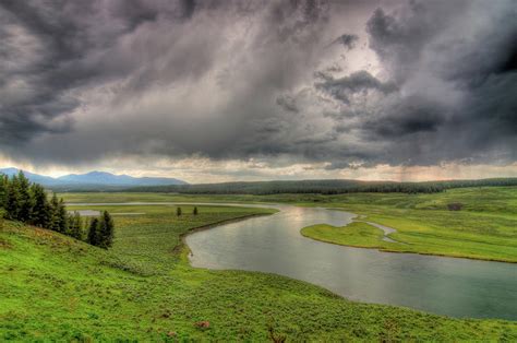 Yellowstone River In Hayden Valley Photograph By Kevin A Scherer Fine
