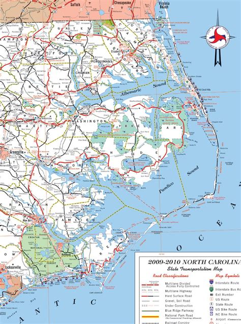 Map Of North Carolina Shore North Carolina Coast North Carolina Map