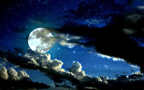 Night Sky Moon Wallpapers Images Photos Pictures Backgrounds
