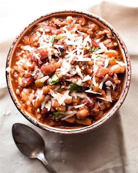 This Italian Chili Is A Spin On Classic Chili With Hot Italian Sausage And Traditional Italian
