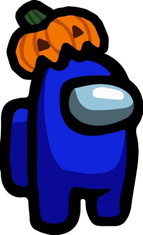 Among Us Blue Pumpkin Hat Png 01 Imagens Png