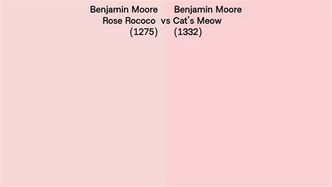 Benjamin Moore Rose Rococo Vs Cat S Meow Side By Side Comparison