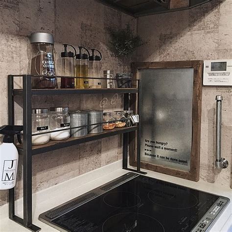 【diy】オシャレなキッチンを安い予算で造作する vol1 how to make a kitchen. キッチン/スパイスラック/セルフリノベーション/男前 ...