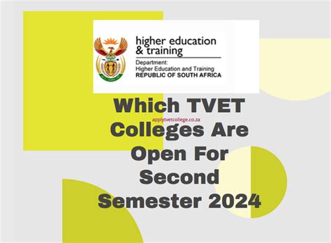 Which Tvet Colleges Are Open For Second Semester 2024 Tvet Colleges