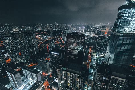 Sprawling Metropolis Cityscape In Singapore Image Free Stock Photo