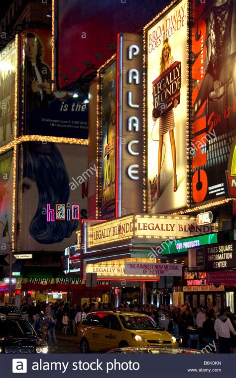 The Palace Theatre On Broadway In Manhattan New York City