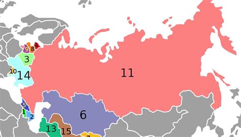 الدول التي استقلت عن الاتحاد السوفيتي