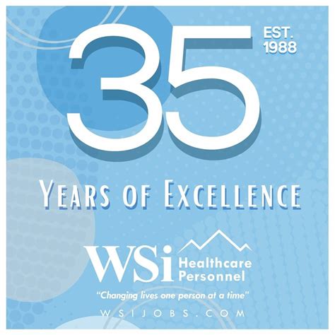 Wsi Healthcare Personnel Celebrates 35th Anniversary — Healthcare