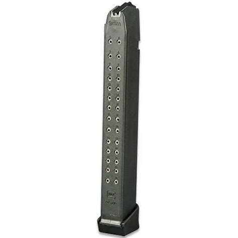 Glock 9mm Double Stack 33 Rd Extended Magazine For Glock 17