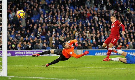 Maupay to score a penalty. Brighton 1 - Liverpool 5: Firmino and Coutinho inspire ...