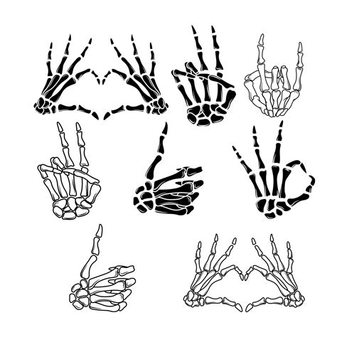 Skeleton Hands Svg Skeleton Svg Skull Skeleton Hand Etsy